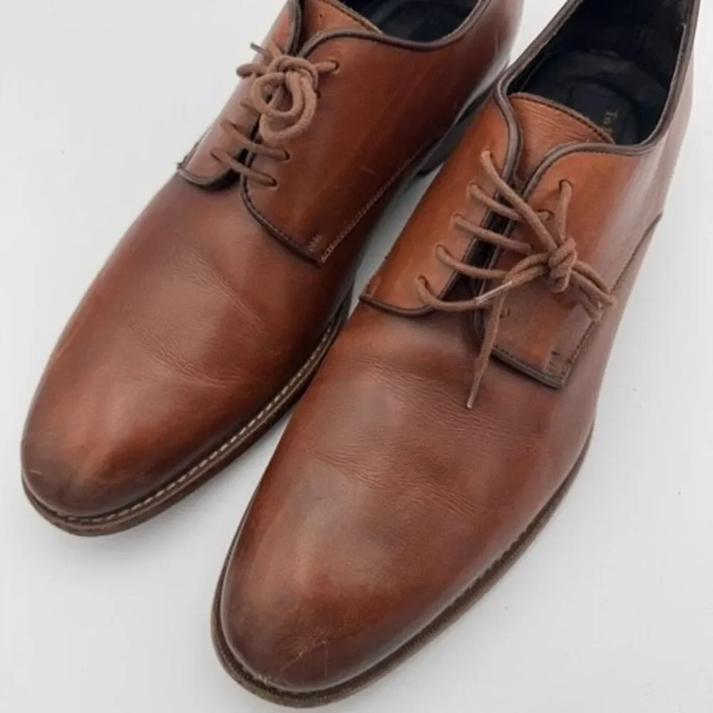 To Boot New York Men’s Declan Plain Toe Derby Shoes Made in Italy Size 10